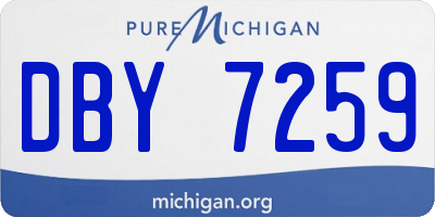 MI license plate DBY7259