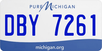 MI license plate DBY7261