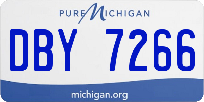 MI license plate DBY7266