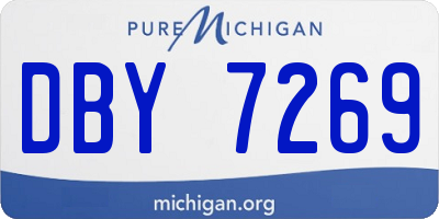 MI license plate DBY7269