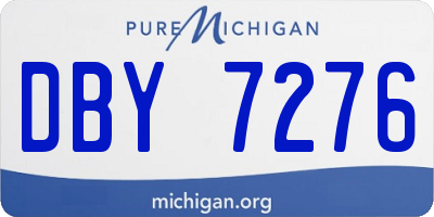 MI license plate DBY7276