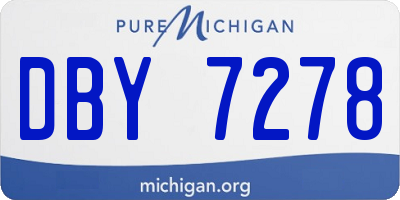 MI license plate DBY7278