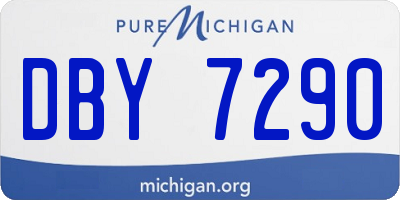 MI license plate DBY7290