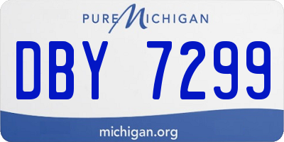 MI license plate DBY7299