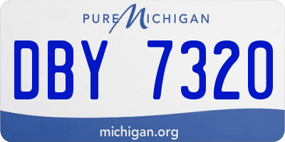MI license plate DBY7320