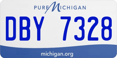 MI license plate DBY7328