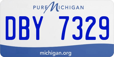 MI license plate DBY7329