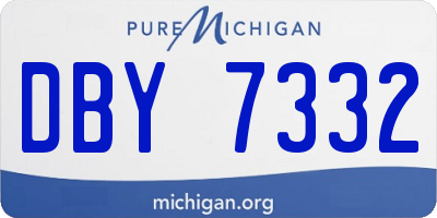 MI license plate DBY7332