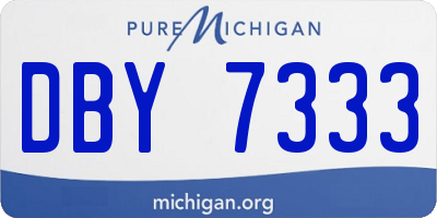 MI license plate DBY7333