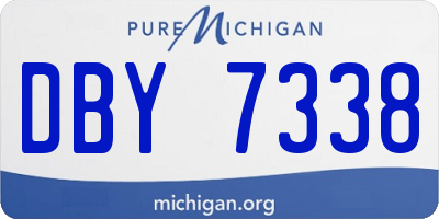 MI license plate DBY7338