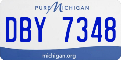 MI license plate DBY7348