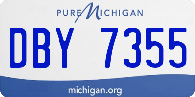 MI license plate DBY7355