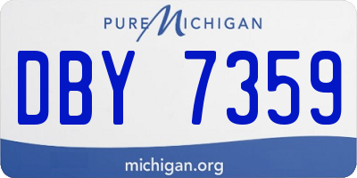 MI license plate DBY7359