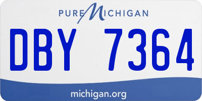 MI license plate DBY7364