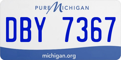 MI license plate DBY7367