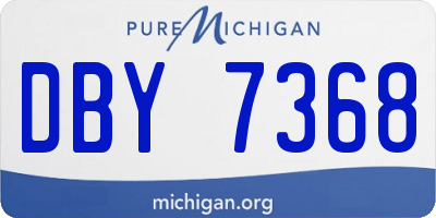 MI license plate DBY7368