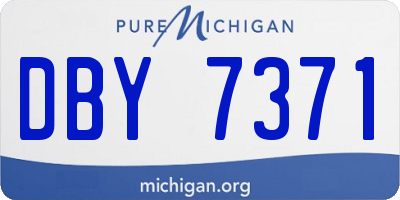 MI license plate DBY7371