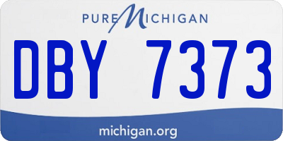 MI license plate DBY7373