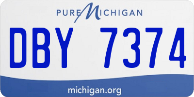 MI license plate DBY7374