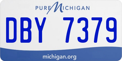 MI license plate DBY7379