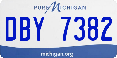 MI license plate DBY7382
