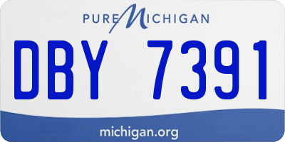 MI license plate DBY7391