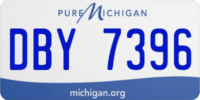 MI license plate DBY7396