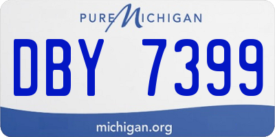 MI license plate DBY7399