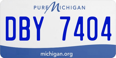 MI license plate DBY7404