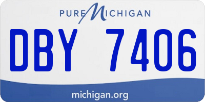 MI license plate DBY7406
