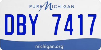 MI license plate DBY7417