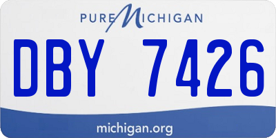 MI license plate DBY7426