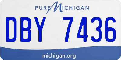MI license plate DBY7436