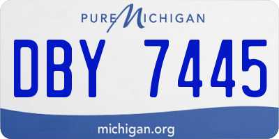 MI license plate DBY7445