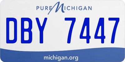 MI license plate DBY7447