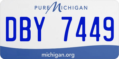 MI license plate DBY7449