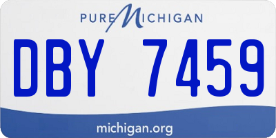 MI license plate DBY7459