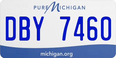 MI license plate DBY7460