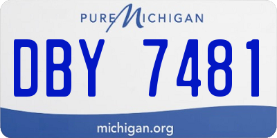 MI license plate DBY7481
