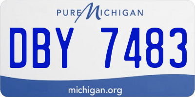 MI license plate DBY7483