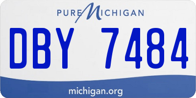 MI license plate DBY7484
