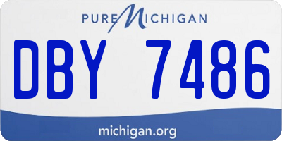 MI license plate DBY7486