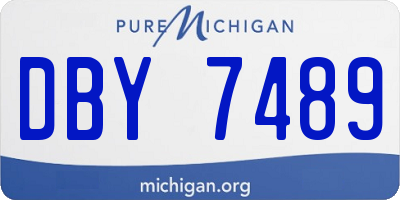 MI license plate DBY7489