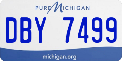 MI license plate DBY7499