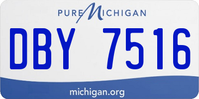 MI license plate DBY7516