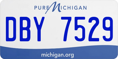 MI license plate DBY7529