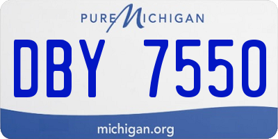 MI license plate DBY7550