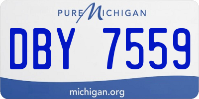 MI license plate DBY7559