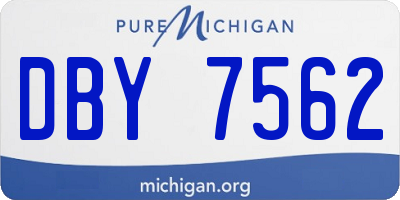MI license plate DBY7562
