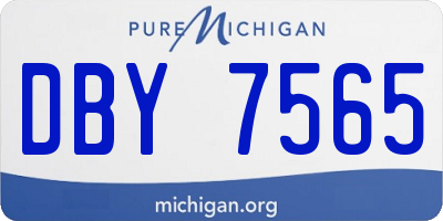 MI license plate DBY7565
